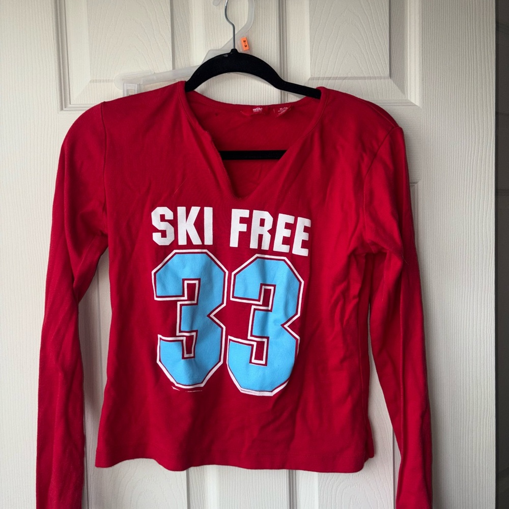Vintage Mossimo Red Long Sleeve Top